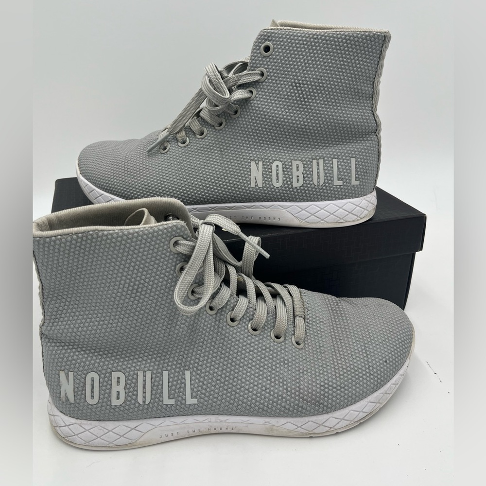 No Bull Men’s High Top Trainers Arctic Grey Size 7